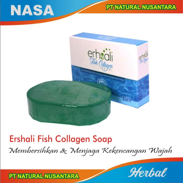 ERHSALI FISH COLLAGEN SOAP NASA ORIGINAL - SABUN COLLAGEN NASA