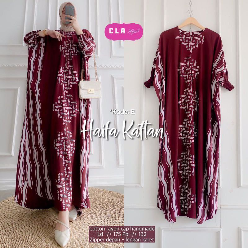 DASTER KAFTAN JUMBO LD 160 CM DASTER ARAB KELELAWAR LENGAN PANJANG PB 138 TIEDYE CAP BUSUI-14 kaftan cap