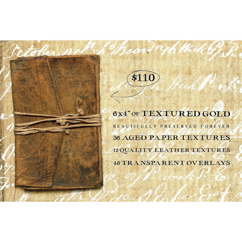 94 Vintage Leather &amp; Paper Textures - JPEG Ultra HD