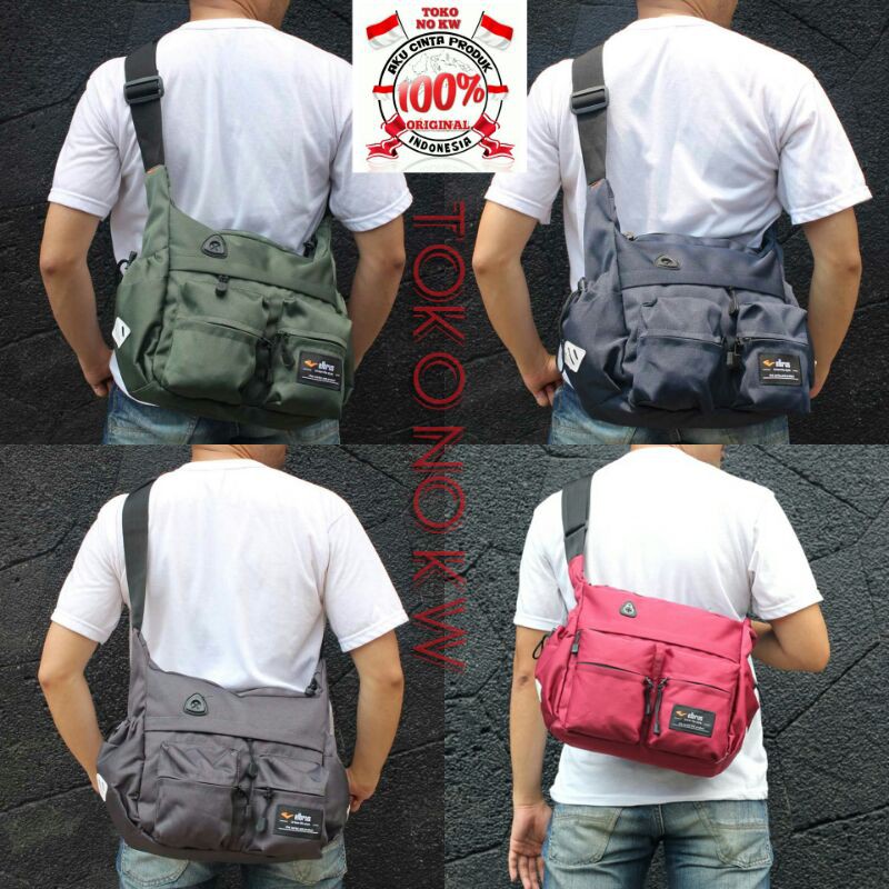 Tas Bahu Slempang Besar Pria Samping Sling Bag Selempang Prduk Lokal Berkualitas Original Branded TL