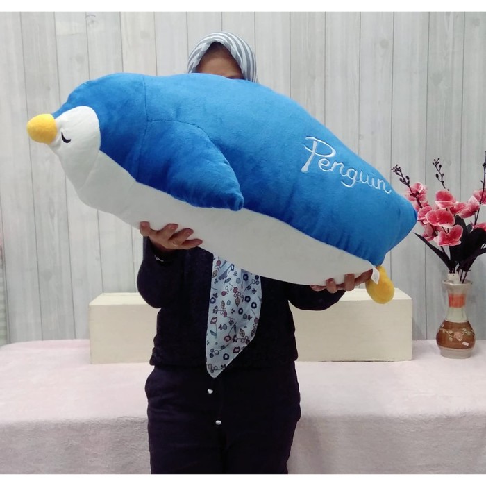 Boneka pillow pingun soft bahan sangat lembut guling pinguin pororo kado ultah