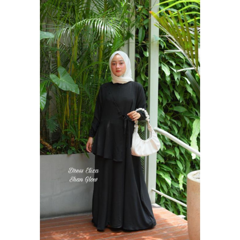 dress gamis ORI Shan Glow polos
