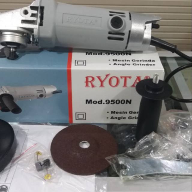 MESIN GERINDA TANGAN RYOTA 9500N 4" ANGLE GRINDER RYOTA