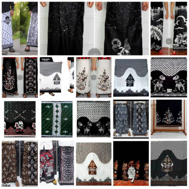 Sarung batik Pekalongan pria dewasa santri premium motif nu wayang gunungan jumbo murah original ter