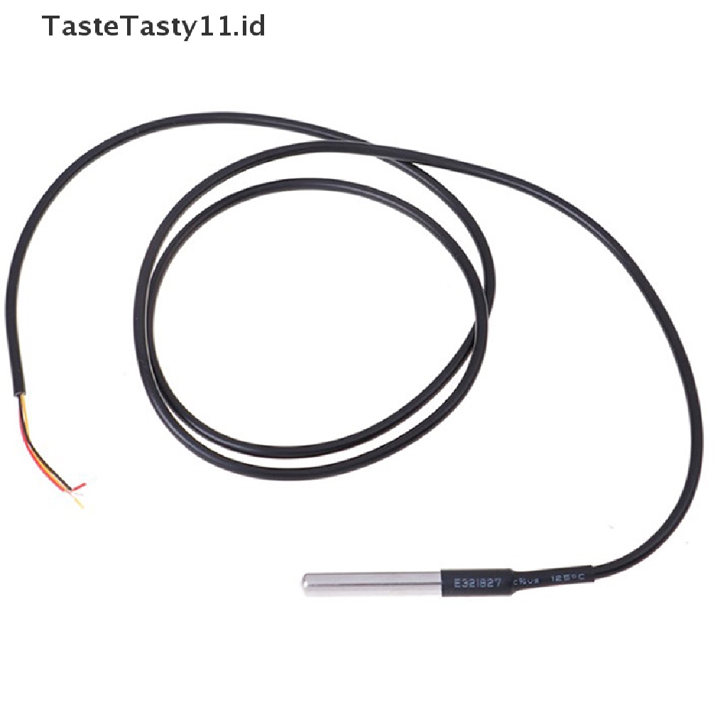 1pc probe sensor Suhu Kelembaban digital DS18B20 Tahan Air 1m