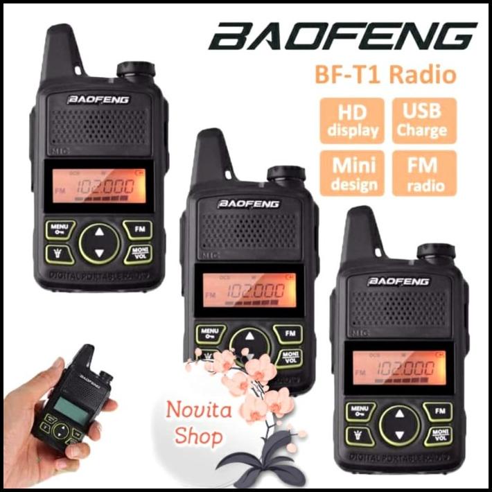 Paket 3 Unit Ht Baofeng Bf-T1 Sudah Terkoneksi Dengan Baik