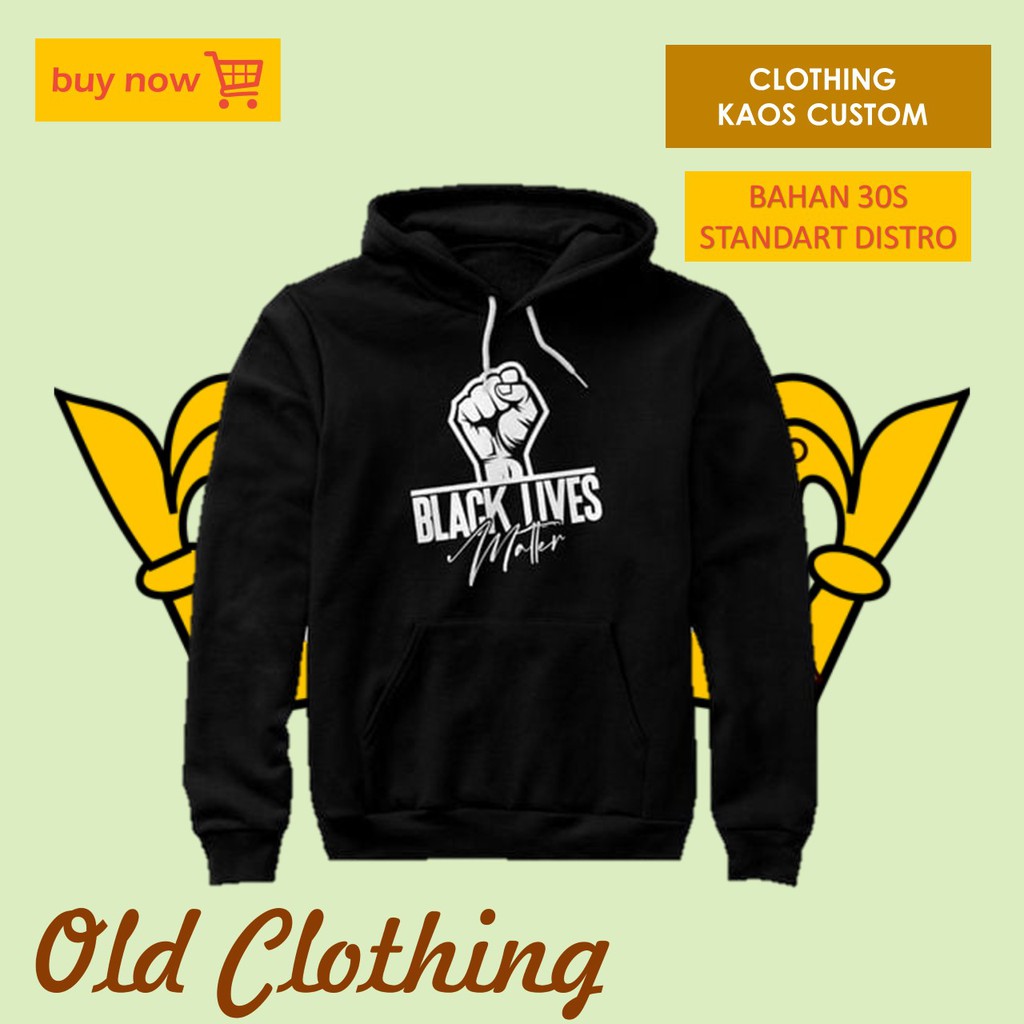 Hoodie Pria Baju Jaket Sweater Pria Keren Black Lives