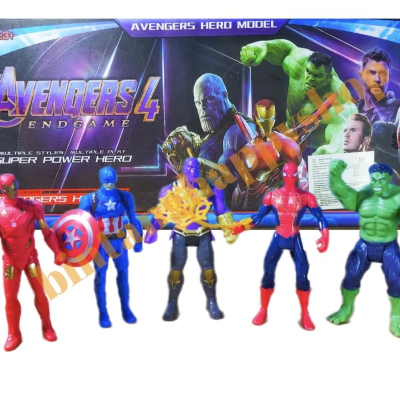 mainan figure set isi 5 Avengers tanos