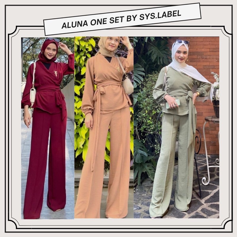 Aluna OneSet (Top+Pants) Free Bros G5