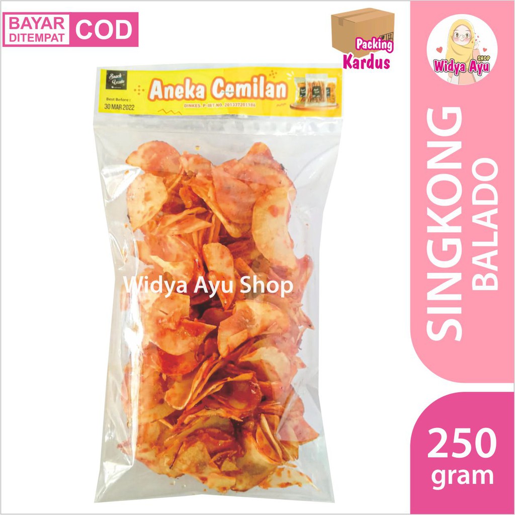 

Kripik Singkong Balado 250gr / Keripik Singkong Padang Pedas Manis / Bumbu Rujak Padang Sinjay