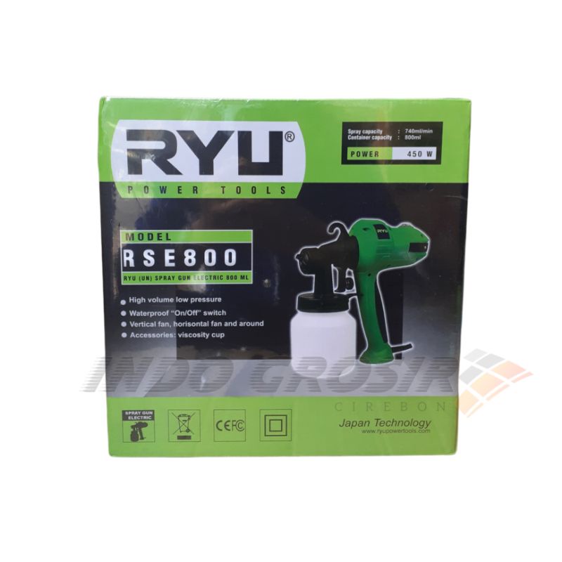 RYU Spray Gun Electric Ryu RSE 800 Semprotan Cat tembok 800ml Listrik Mesin Cet Semprot Elektrik Alat Semprot Cat