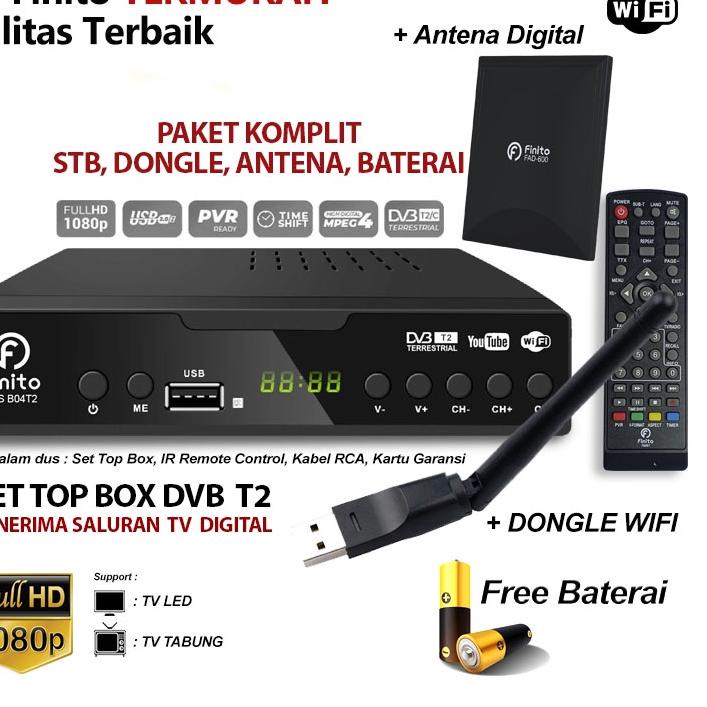 Set Box Tv Digital Finito DVB T2 HD / set top box dvb t2 / set box tv digital / box tv digital / set