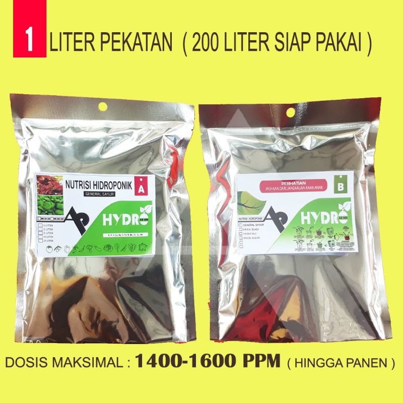 NUTRISI AB MIX HIDROPONIK 1 LITER