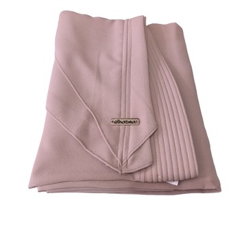 Hijab Instan XL Jumbo Hijab Ceruty 2 Layer Jilbab Instan  By Elhasna-NUDE