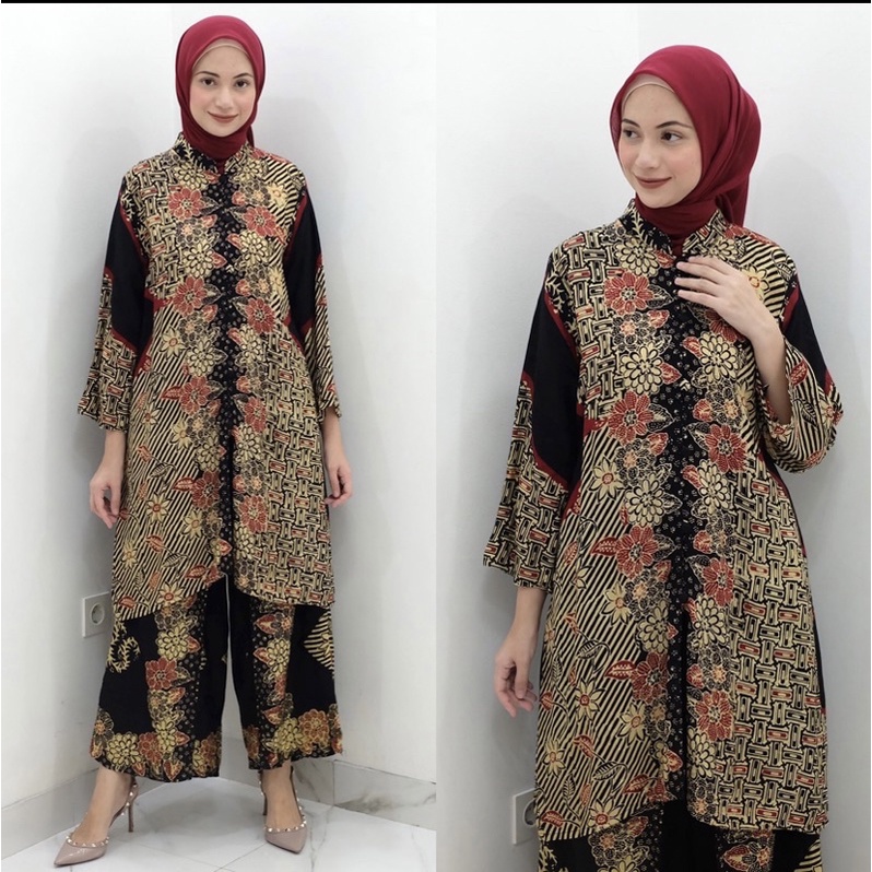 SARAH THE LABEL TUNIK KERAH SANGHAI KULOT