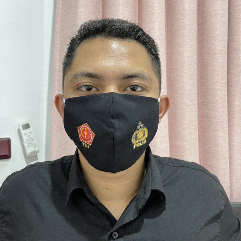 Masker kain TNI Polri Premium
