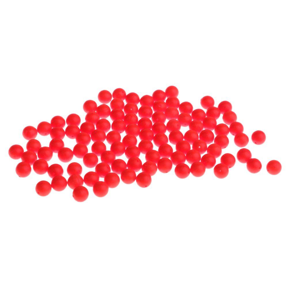 Rebuy 50pcs Pelampung Memancing Aksesoris Pelampung Manik-Manik Pelampung Bobbers Busa Mogok Indikator Bobbers Neon Drift Ball