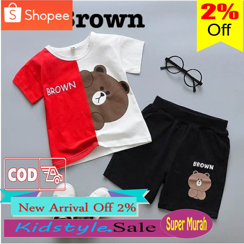  Baju  Anak  Korea Umur 1 2 3 4 5 Tahun TK Set Stelan Setelan 