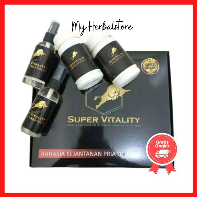 SUPER VITALITY ORIGINAL STAMINA PRIA DEWASA KUAT TAHAN LAMA - S
