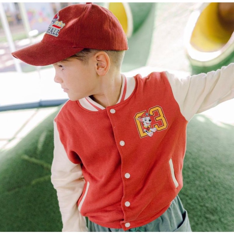 Bohopanna Varsity Jacket / Denim Jaket Paw Patrol 1- 8 Years Jaket Anak Kekinian Fashion Jaket CBKS