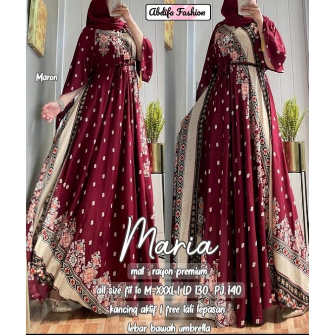 maria kaftan gamis dress abaya