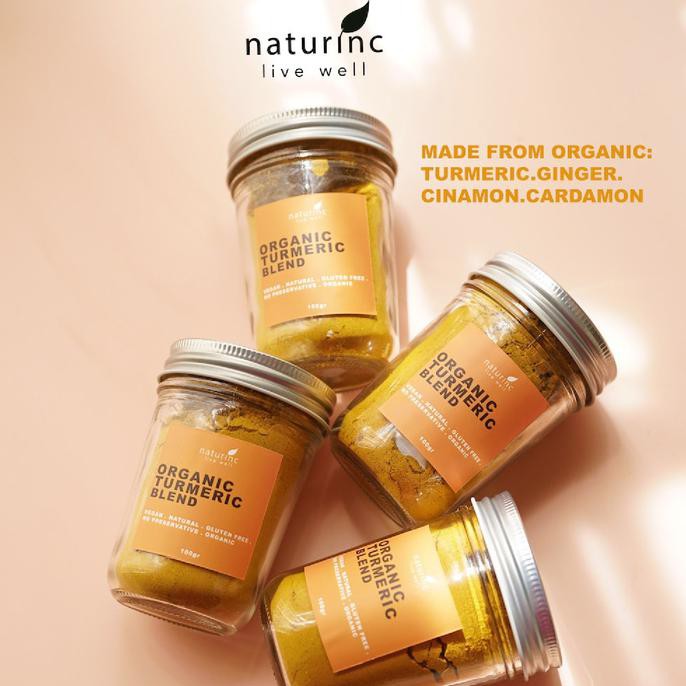 

Naturinc, Organic Turmeric Blend Latte Golden Milk Kunyit Jahe