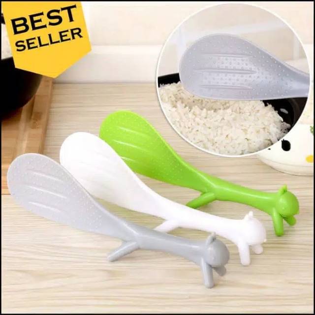 CENTONG/SENDOK NASI SQUIREL/RICE COOKER SPOON SENDOK NASI  BENTUK TUPAI