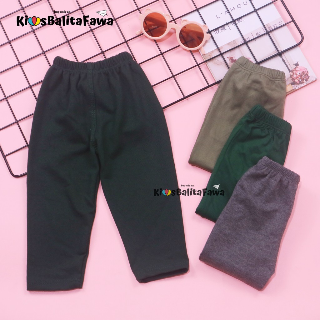 Legging Polos Bayi 3-12 Bulan/ Bahan Kaos Celana Panjang Lejing Bayi Anak Perempuan Grosir Murah babycinnamon