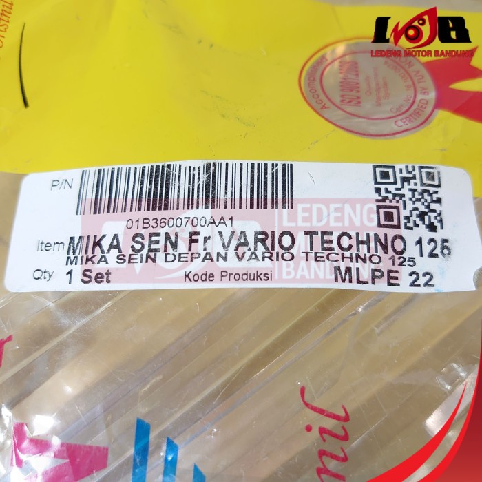 Win Mika Sen Depan Vario Techno 125 Kaca Lampu Sein Kualitas Bagus