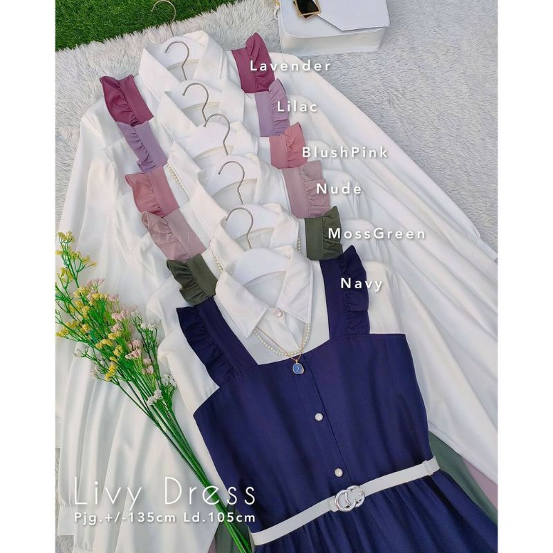 LIVY DRESS // Gamis Fashion Remaja Dewasa Kekinian Korean Style