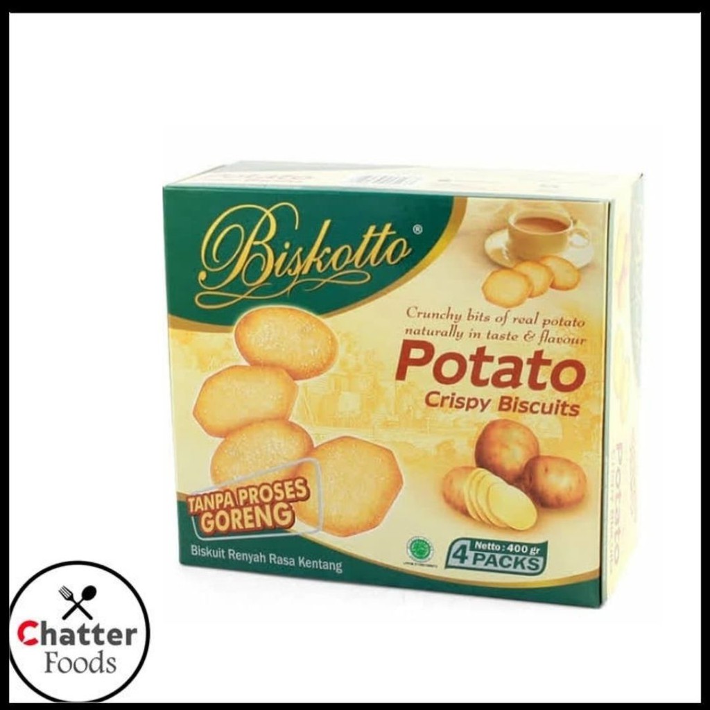 Cemilan / Biskuit / Biskotto Potato Crispy Biscuits 400gr
