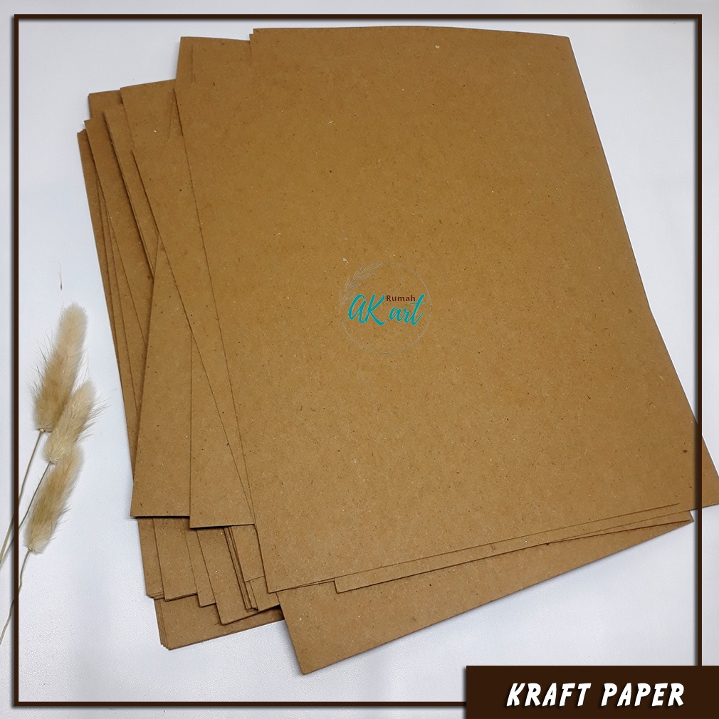

A4 150gsm Kertas Kraft, Craft Paper Cokelat untuk Kerajinan DIY untuk tema Rustic/Aesthetic