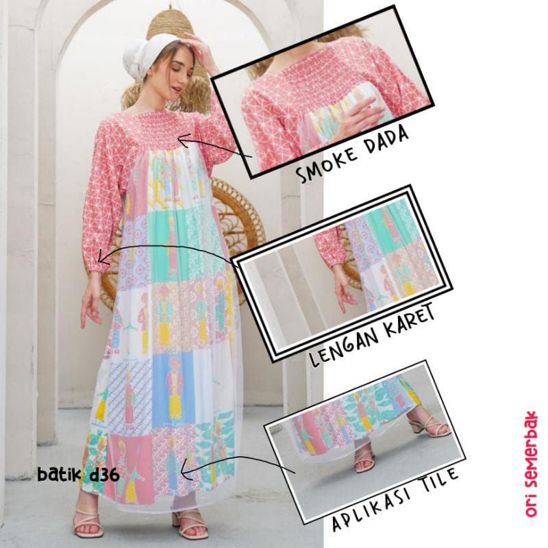 (Semerbak) Gamis longdress Tejo Memories wanita tile super jumbo murah kekinian terbaru ld 140 baju muslim smok big size besar cantik modis keren kece cewek cewe adem tidak luntur mewah premium nyaman longgar karakter we