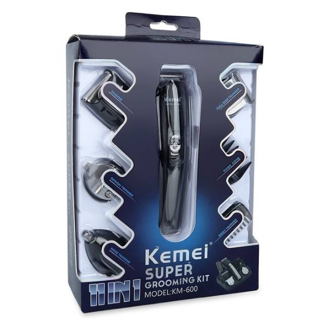 Kemei KM-600 Mesin Cukur Rambut Kumis Jenggot Bulu Hidung