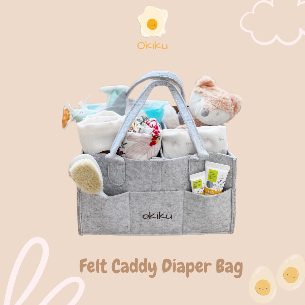 Okiku - Felt Caddy Diaper Bag