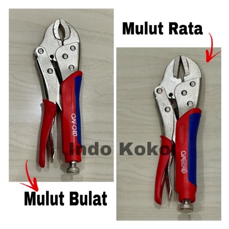 OXFORD Tang bais 10”inci Tang jepit gagang karet 10" oxford Tang bais bulat dan rata 10”