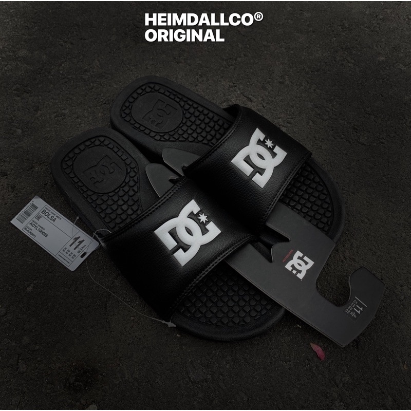 DC SHOES BOLSA SANDAL SLIDE BLACK ORIGINAL