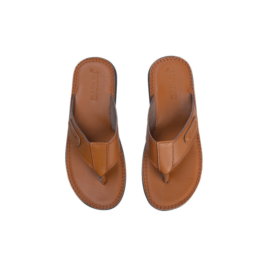 Sandal Pria Full Kulit asli 100% - Sendal Japit Barlin Original - SM02