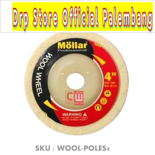 WOOL POLISH 4&quot; INCH GRINDA WOOL POLES STAINLESS BESI 4&quot; MIRIP JEAN