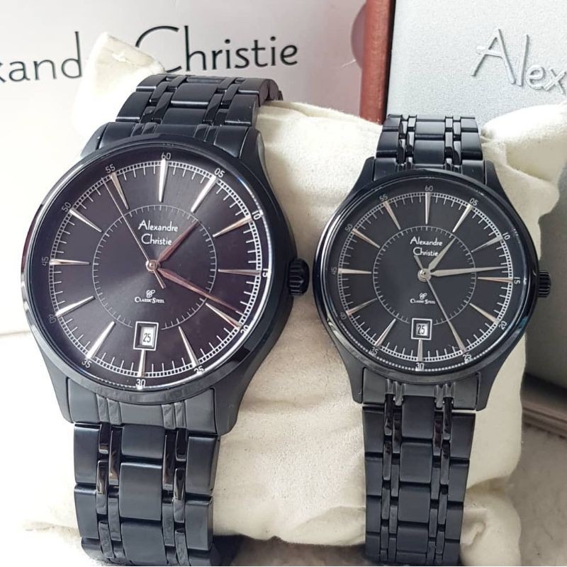 Jam Tangan Couple Alexandre Christie 8553 MD & 8553 LD (Limited)
