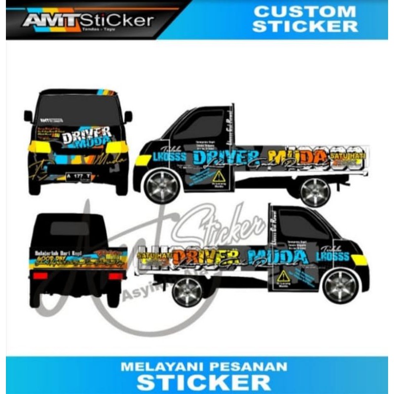 [Terlaris] Stiker Decal Mobil Grandmax Full Body Stiker Mobil Stiker Decal Mobil