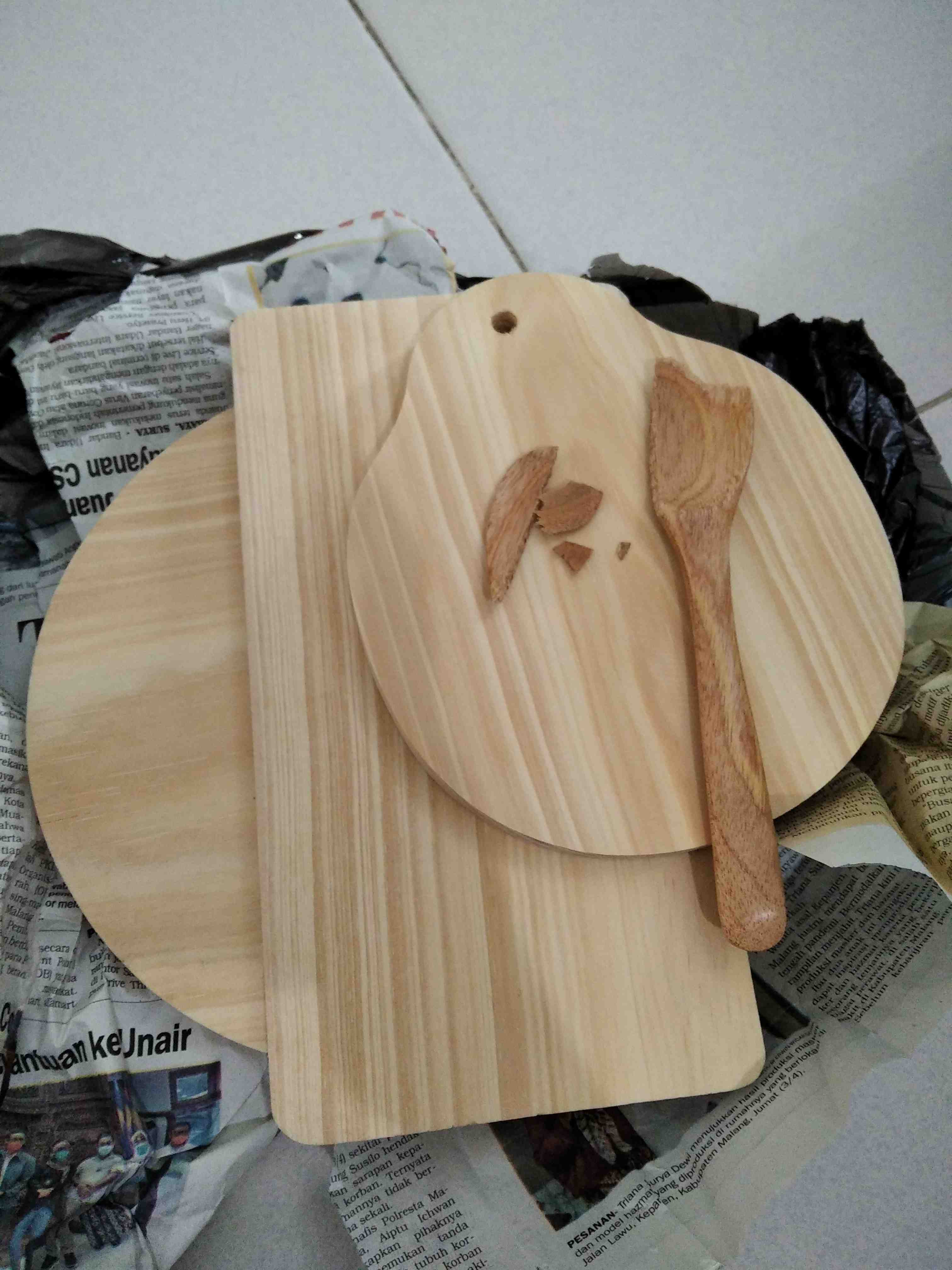 Sendok Kayu / Sendok Makan Unik, Bahan Kayu Lamtoro Dan Mahoni, Food Grade!