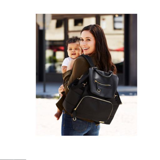 SKIP HOP Chelsea Downtown Chic Diaper Bag Satchel – Black