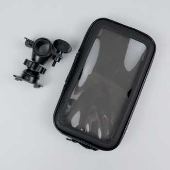 holder Motor Bersepeda Anti Air Universal Bike Mount with Waterproof Case for Smartphone 5.5-6 Inch