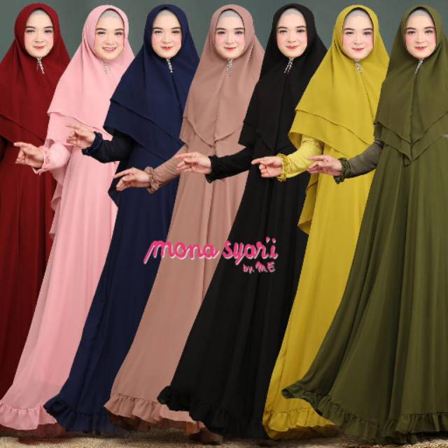 GAMIS SET SYARI - FATHIYAH SET BY MONA SYARI