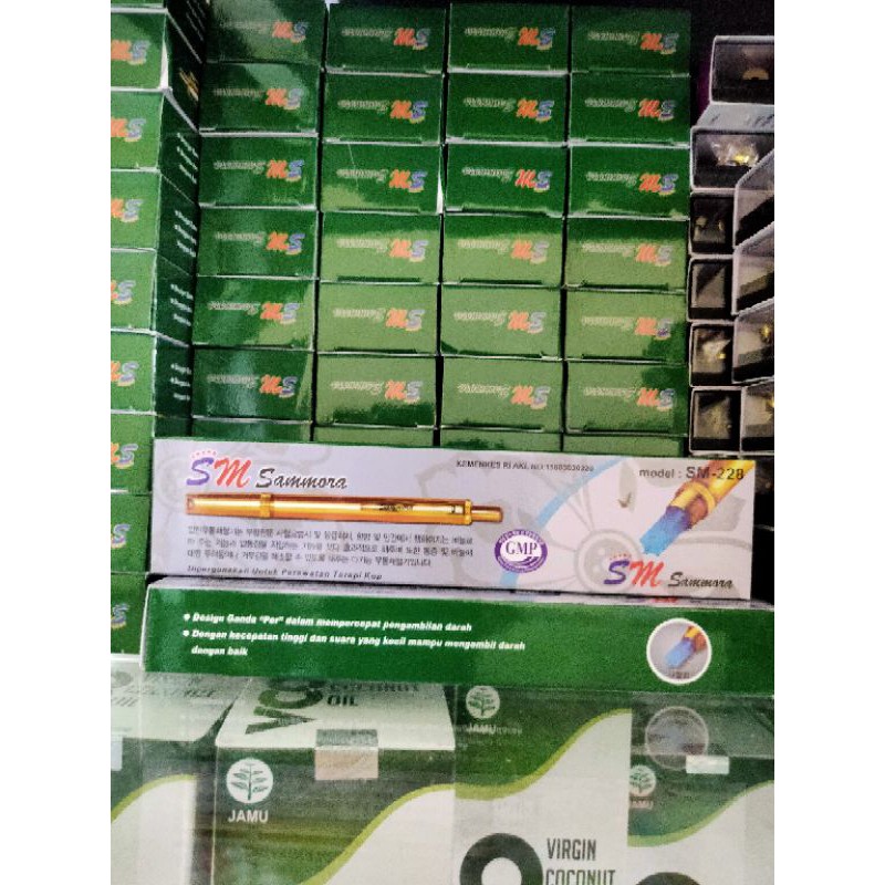 SM SAMORA PEN BEKAM SAMORA SM-228 LANCING DEVICE AUTOCLICK LANCING SAMORA GOLD PEN BEKAM STAINLESS