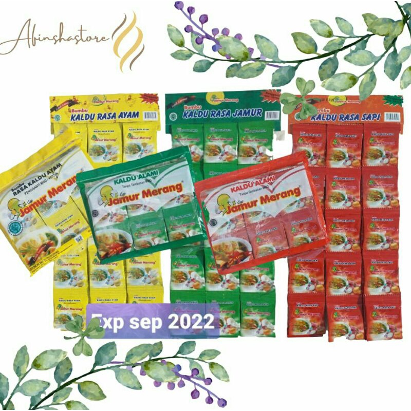 

Kaldu Alami Cap Jamur Merang 1pack isi 30pcs