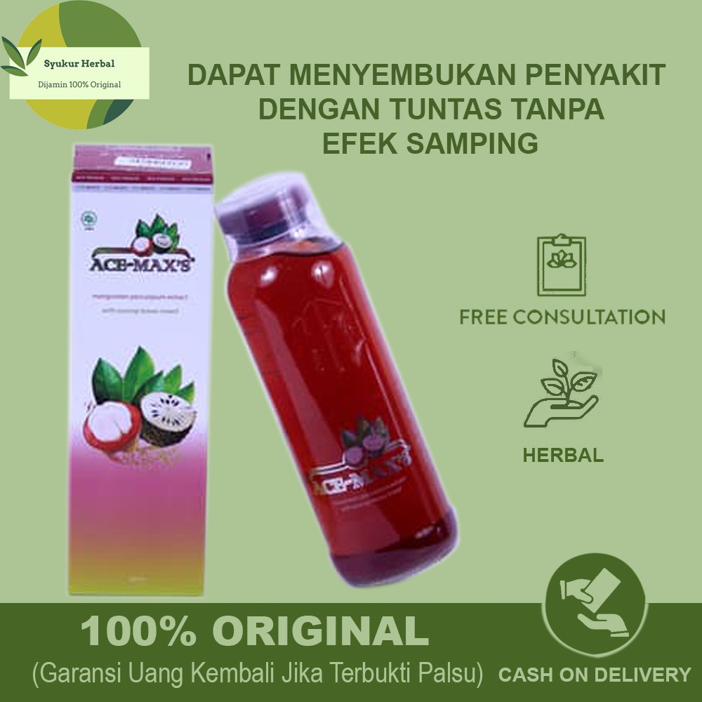 Ace Maxs Kulit Manggis Dan Daun Sirsak Dijamin 100 Asli Shopee Indonesia