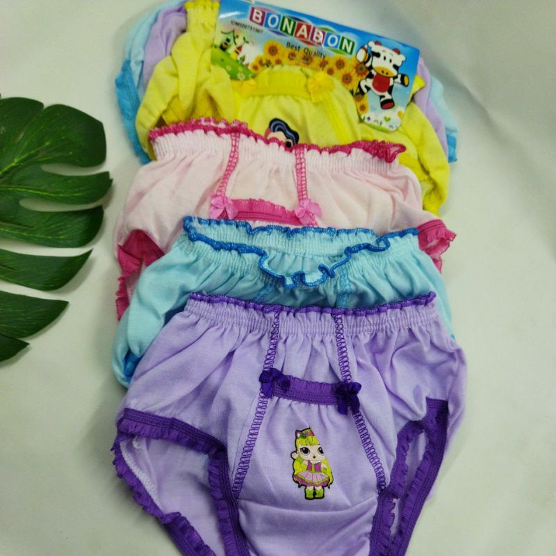 Celana Dalam Anak 3-4 Tahun Size 3L Saku Berenda