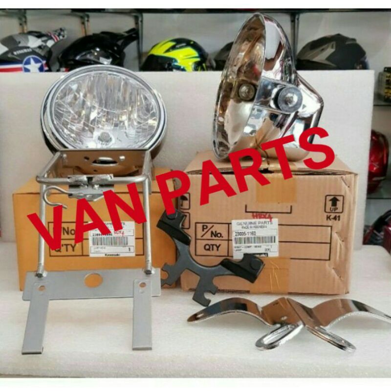 Lampu bulat ninja SS ninja R150 paket komplit original kawasaki